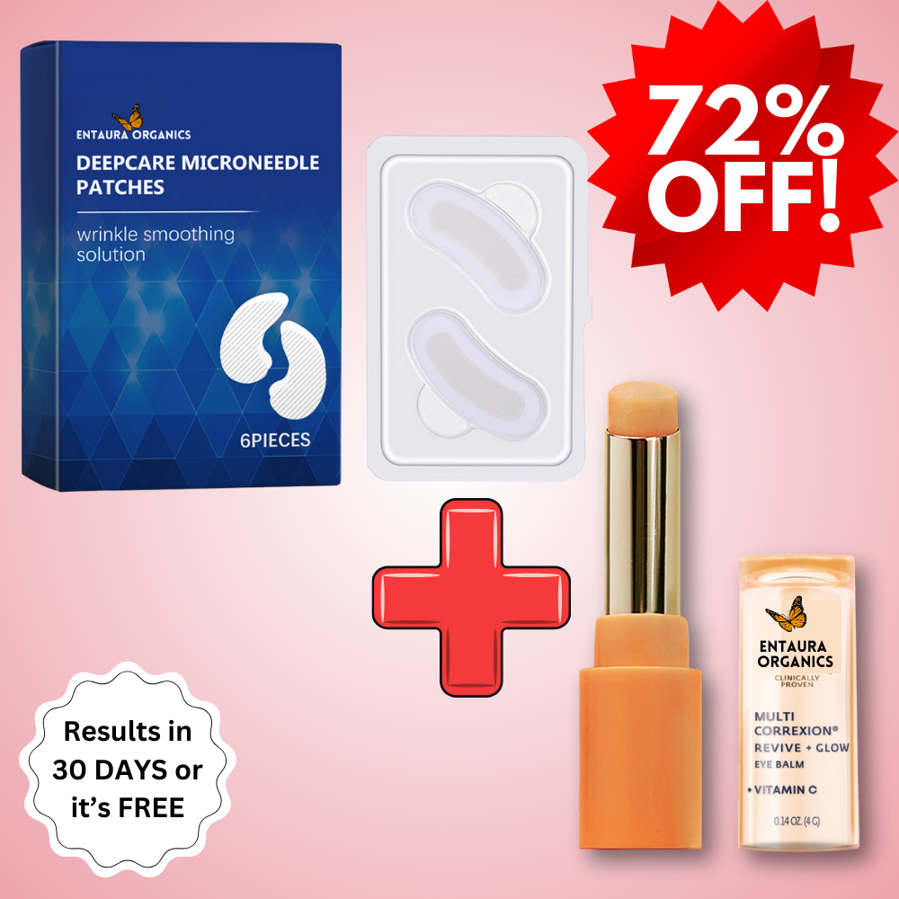 72% OFF! - 6 Pack MicroGlow Patches + FREE Revive & Glow Vitamin C Eye Balm