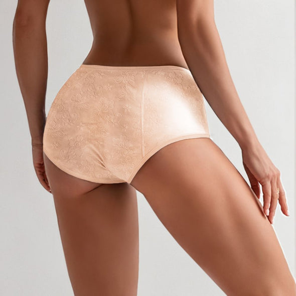 Beige Floral Leakproof Underwear