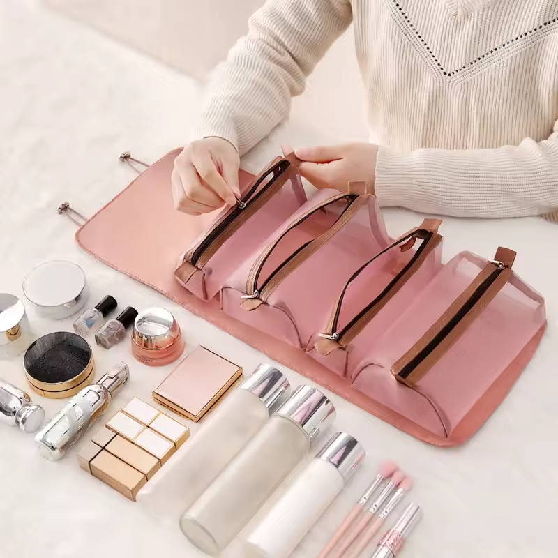 Abnehmbare Premium-Make-up-Tasche 4-in-1