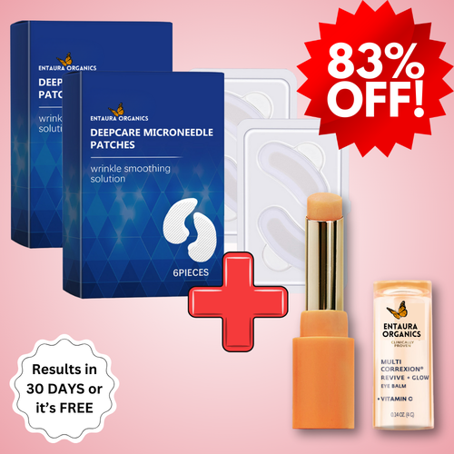 Buy 1 Get 1 FREE! - 12 Pack MicroGlow Patches + FREE Revive & Glow Vitamin C Eye Balm